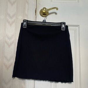 Black midi skirt